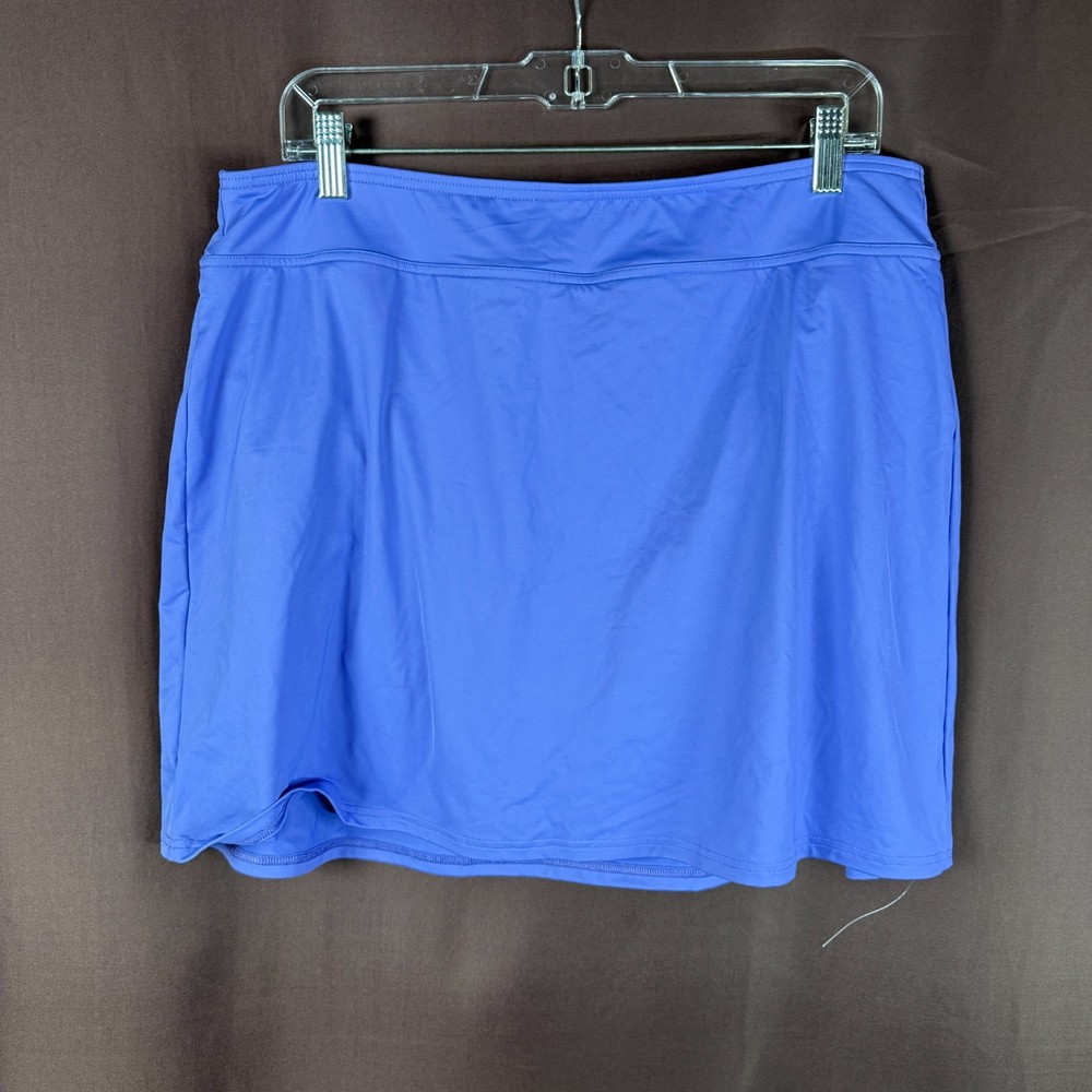 Lands' End Women's 2-14, 4-8 LONG Purple Swim Bottom Skirt Skor