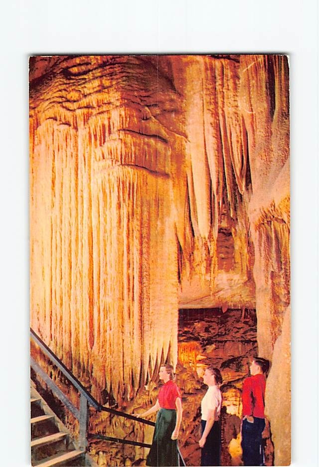 Postcard Falls Frozen Niagara in Mammoth Cave Kentucky USA
