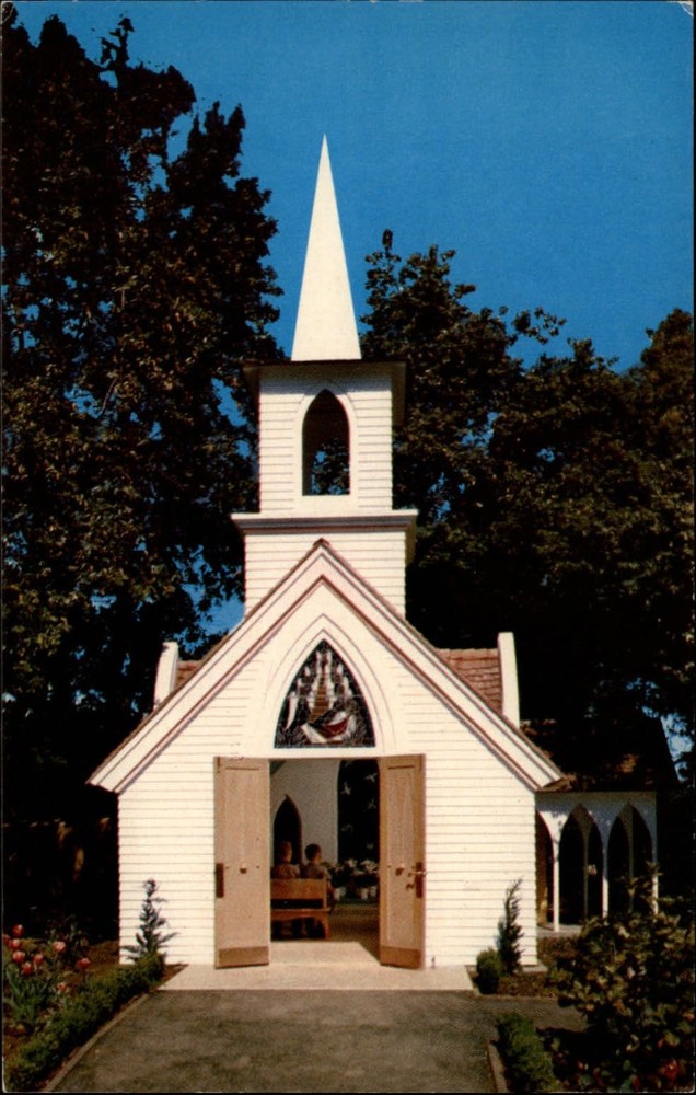Chapel of Peace Children's Fairyland Oakland California ~ 1950s-60s postcard