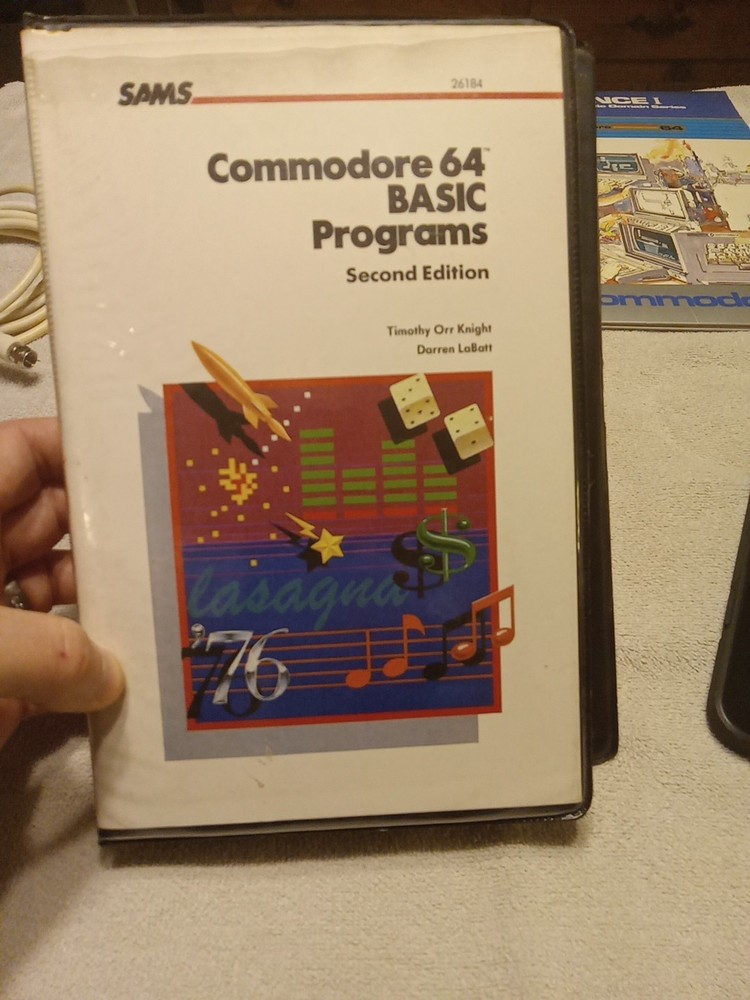 Vtg Commodore 64 Basic Programs Book Cassette (Untested)