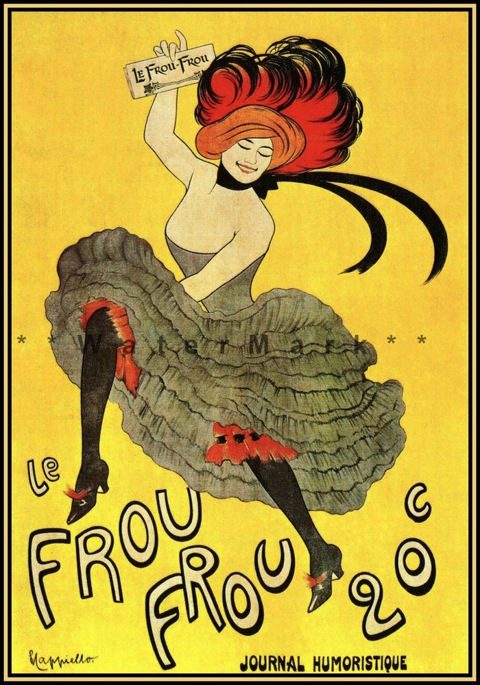 Le Frou Frou 1899 Journal Humoristique Vintage Poster Print French Magazine