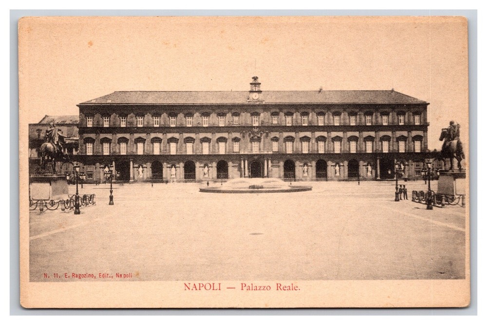 Vintage Early 1900s Royale Palace Landscape Napoli Italy Undivided Back Postcard