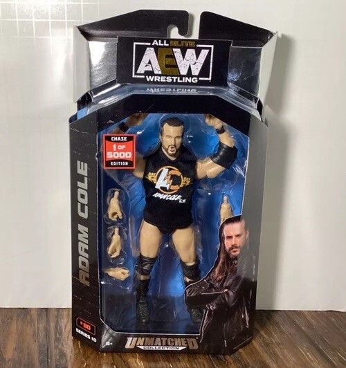 AEW Jazwares Unmatched 10 Adam Cole All Elite Wrestling Figure 1/5000 CHASE 🌟