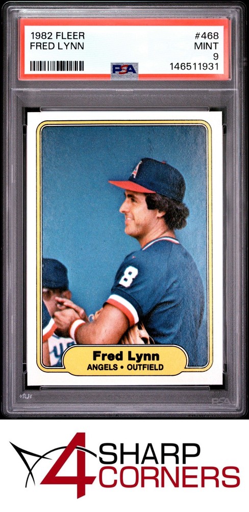 1982 Fleer #468 Fred Lynn Angels Psa 94SC is the hobby's first consignment choice on eBay!