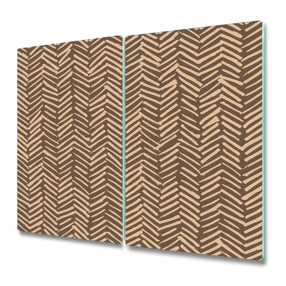 Glass Kitchen Chopping Board Simple Herringbone vinyl Herringbone Hand drawn