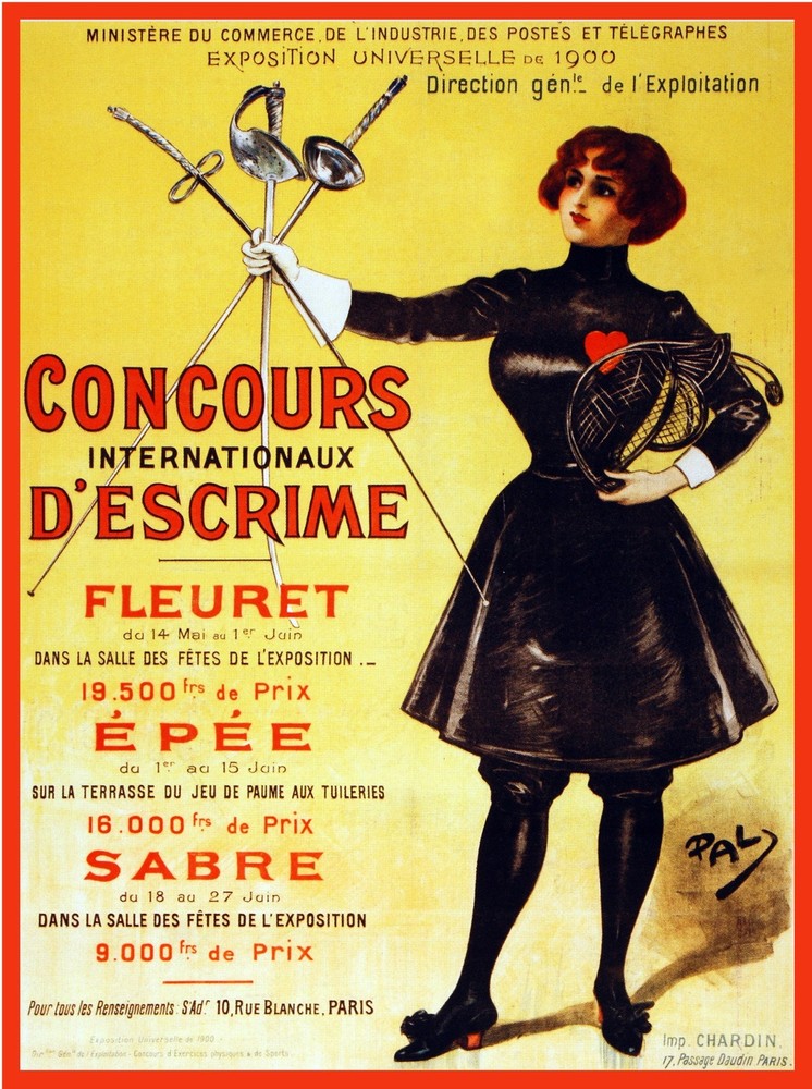 7974.Decoration Poster.Home Room wall art interior design.Fence.Esgrima.Escrime