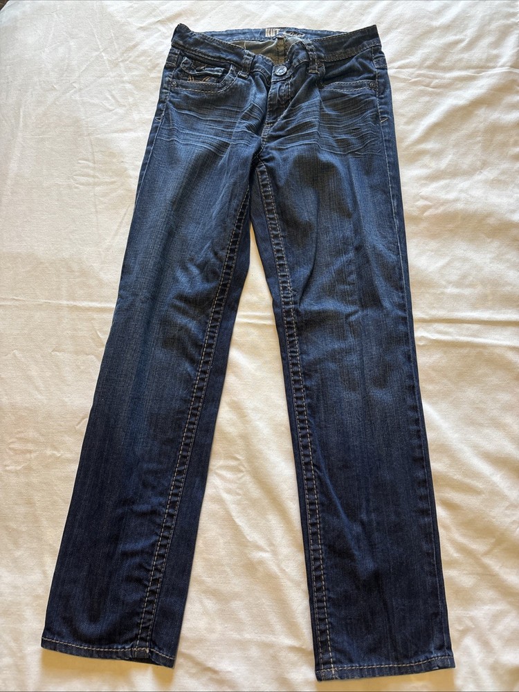 Kut from the Kloth Mid Rise Straight Leg Denim Blue Jeans Women's Size 6