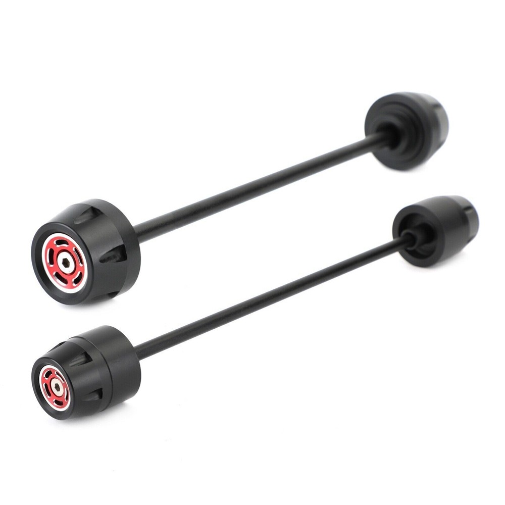 FRONT + REAR Axle Fork Wheel Slider Red Fit for Ducati Scrambler 400 800 1100 A
