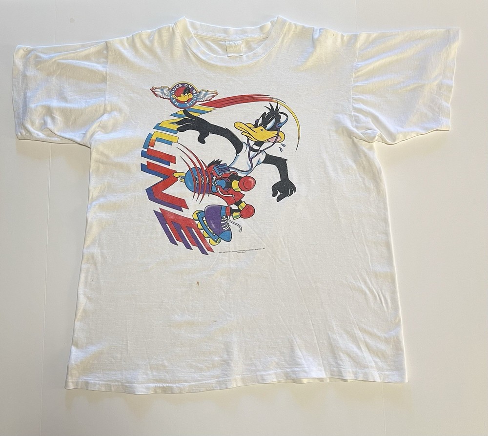 VTG 1993 Daffy Duck T Shirt Mens XL Looney Tunes Inline Graphic Single Stitch