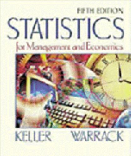 Statistics for Management and Economics : Systematic Approach 5 by Gerald ...