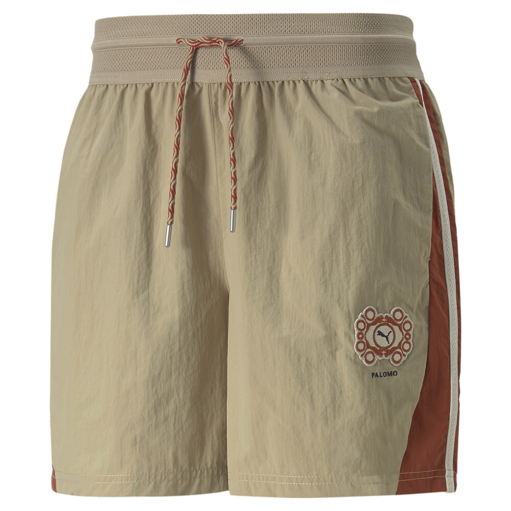 Puma Palamo X T7 Mens Beige Athletic Shorts Casual Sportswear 53597179