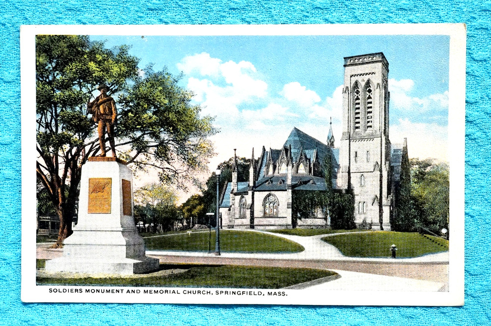 Soldiers Monument and Memorial Church - Springfield, Massachusetts