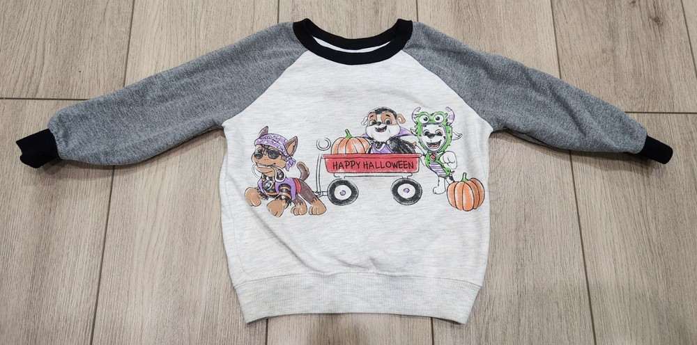 Nickelodeon Paw Patrol Halloween Fall Crewneck Sweatshirt Toddler 2T