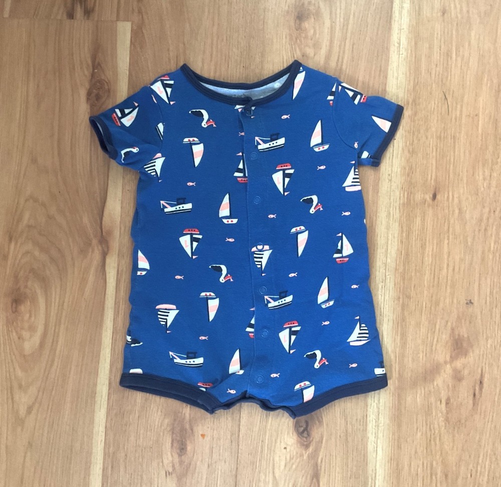 Carter’s Baby Boy Summer Romper Size 12 Months
