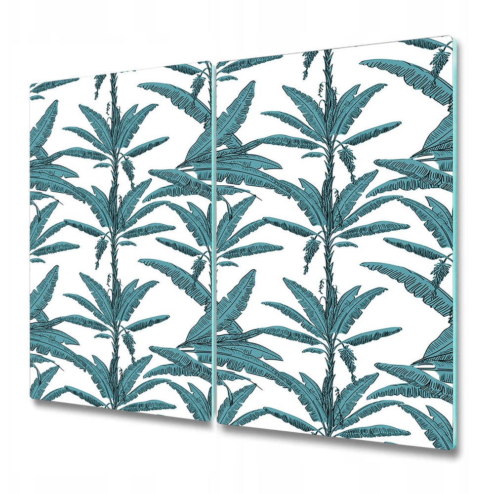 Glass Chopping Cutting Board Utensil Exotic Palm Branches Exotic Palm 2x30x52