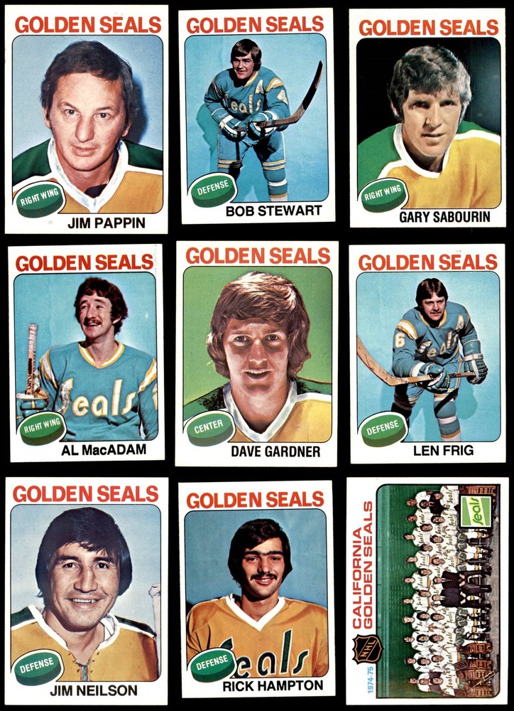 1975-76 Topps Golden Seals Near Team Set 8 - NM/MT 6623275 (10 / 15 cards)