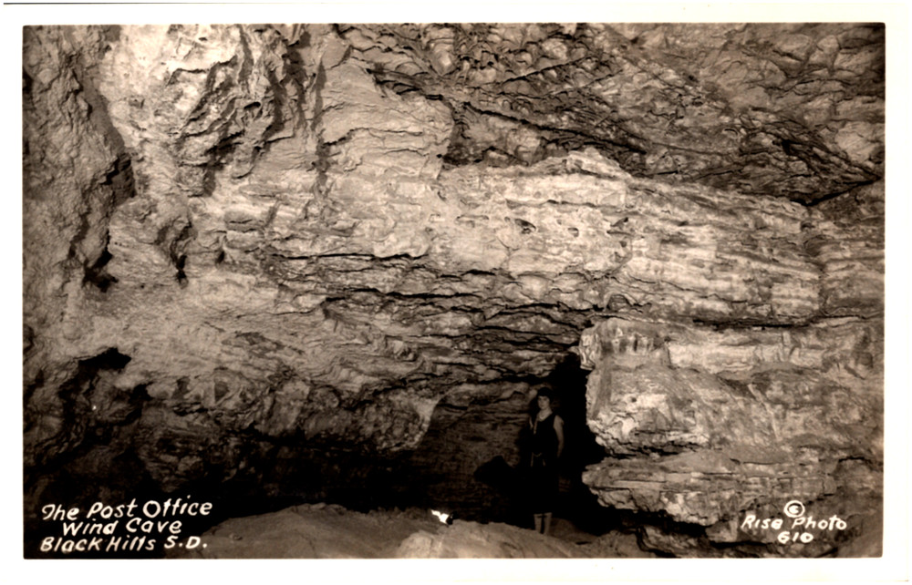 The Post Office at Wind Cave Black Hills South Dakota 1930s RPPC Postcard Photo