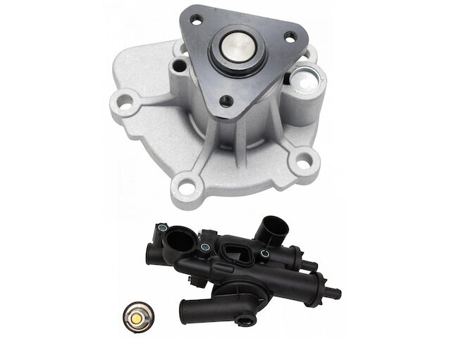 TRQ Engine Water Pump and Thermostat Kit for 2009-2012 Jeep Patriot 55MXBQ