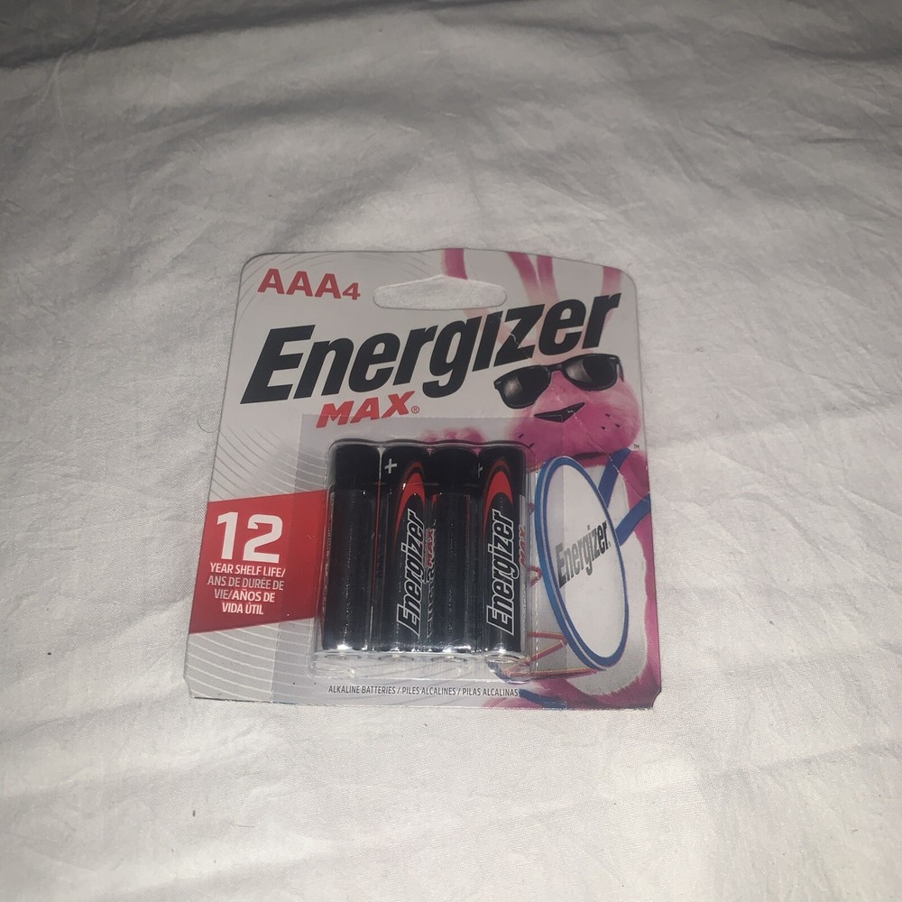 New Energizer MAX AAA-4 Batteries Triple A Alkaline Batteries 4 Pack RS