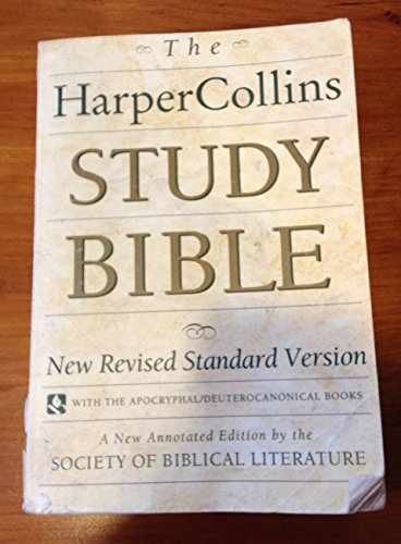 The HarperCollins Study Bible : - Paperback, by Meeks Wayne A. - Acceptable n