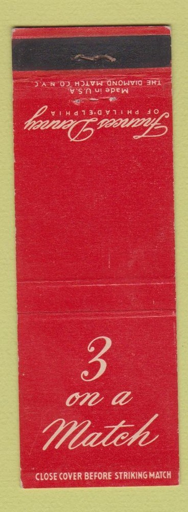 Matchbook Cover - Frances Denney Philadelphia PA