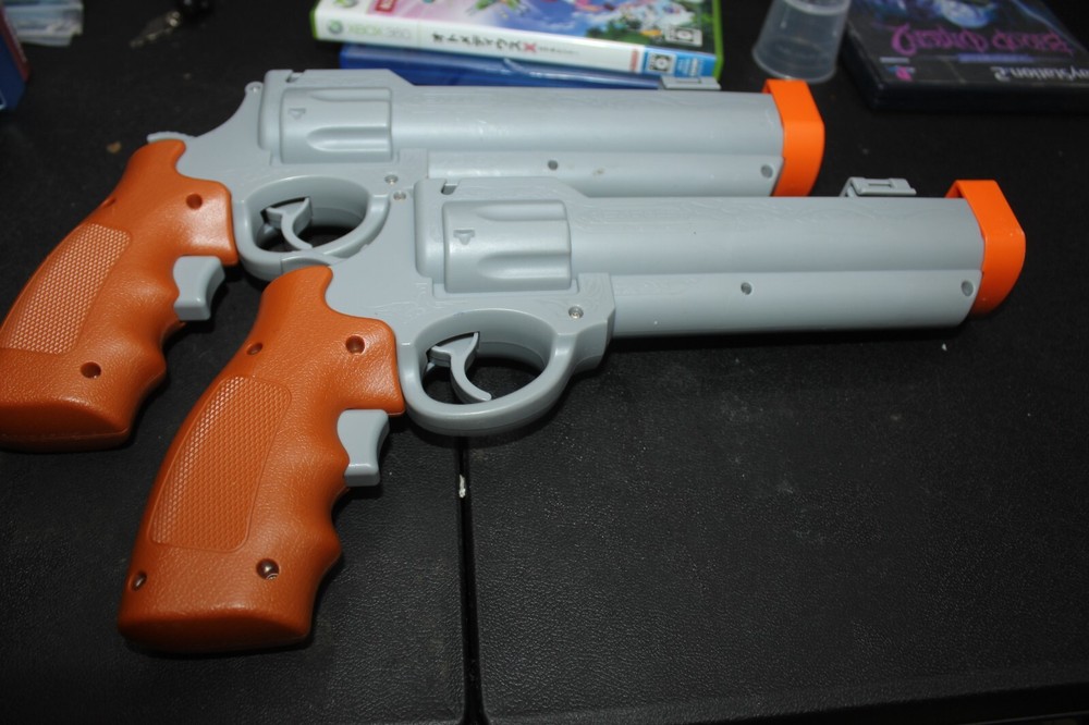 Nintendo Wii Eagle3 Lot Of 2 Gunslingers Western Revolver Pistol Guns
