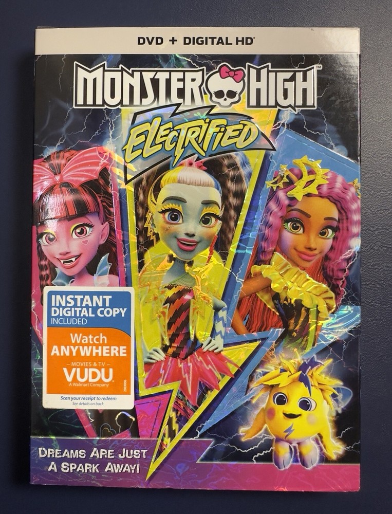 Monster High Electrified ( DVD + Digital HD) New Sealed