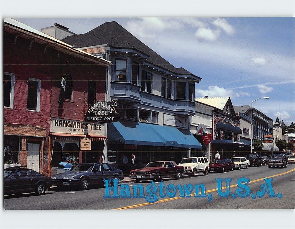 Postcard Hangtown Placerville California USA