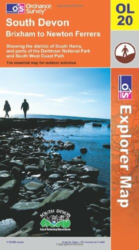 South Devon Explorer Map by Ordnance Survey Folded Trail Guide