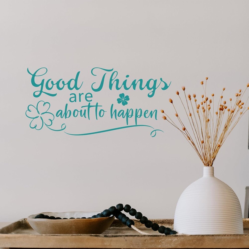 Turquoise Inspirational Wall Decals Vinyl Motivational Quotes Stickers Teal