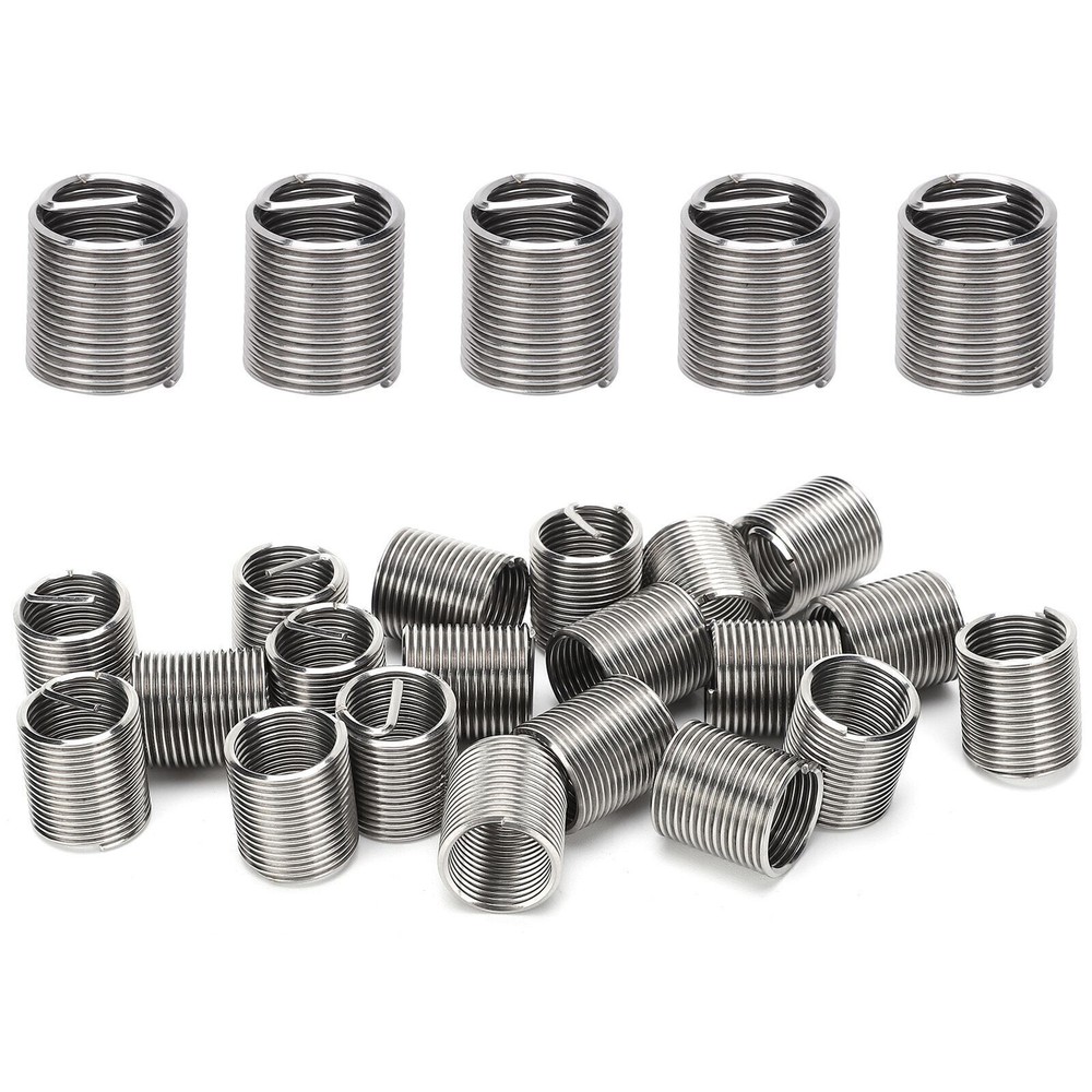 20Pcs Wire Thread Insert Coiled Sleeve Bushing Nut Threaded Expansion Tool Kit