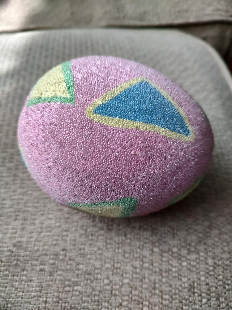 beaded pink decorative Easter egg 6