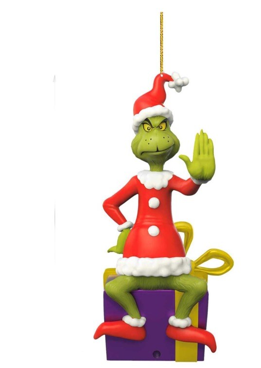 2023 Hallmark Grinch Peekbuster Magic Ornament with Festive Surprise