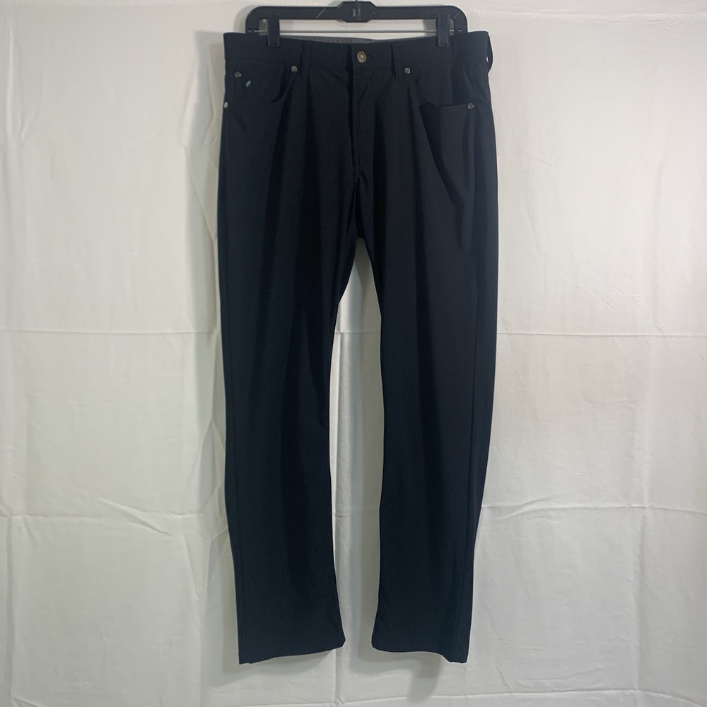 Tailor Vintage Men’s Luxe Performance Tech Pants 34x29.5 Black Canaan Slim READ