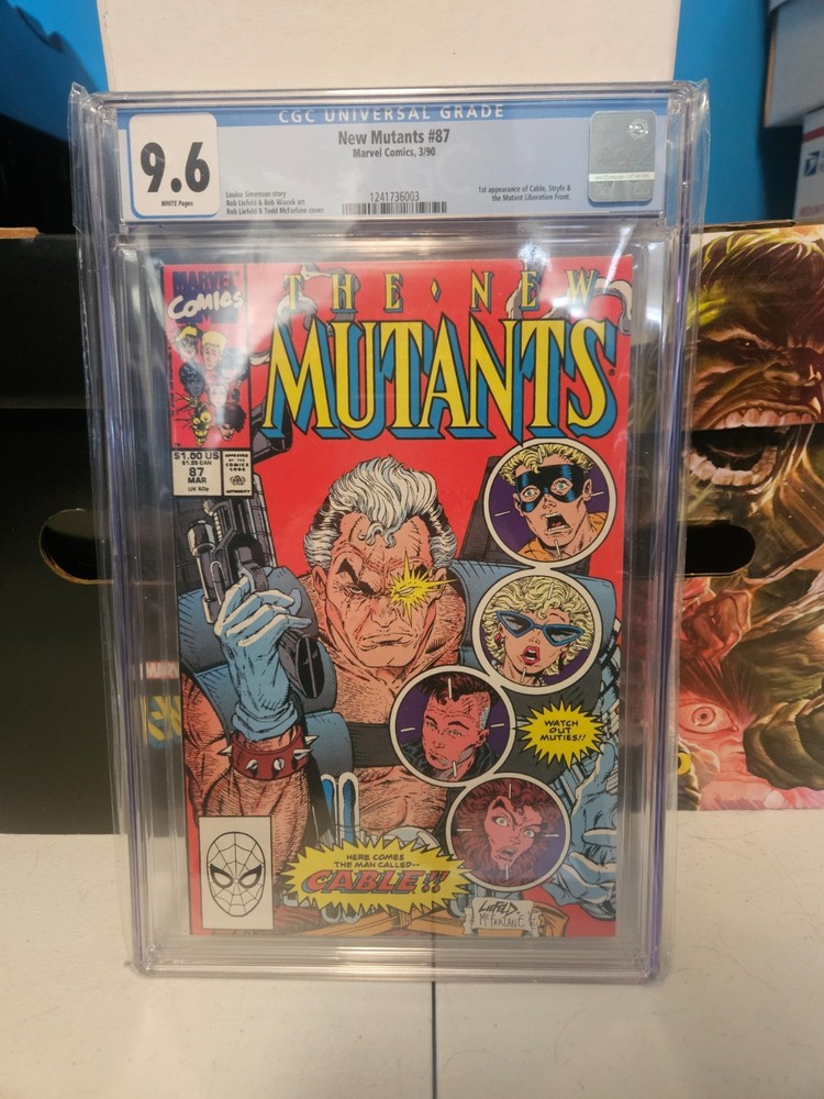New Mutants #87 - 9.6 White Pages - 1St Appearance Of Cable!!!