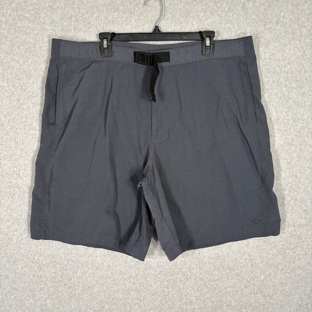 Champion C9 Shorts Mens XL Gray Buckle Zip Pocket Nylon Hiking Camp Bike Trail