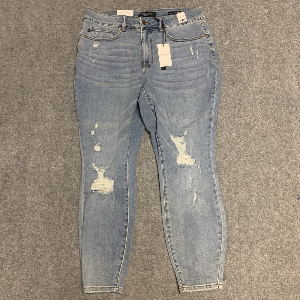 Judy Blue Womens Size 18W High Waist Skinny Jeans with Control Top