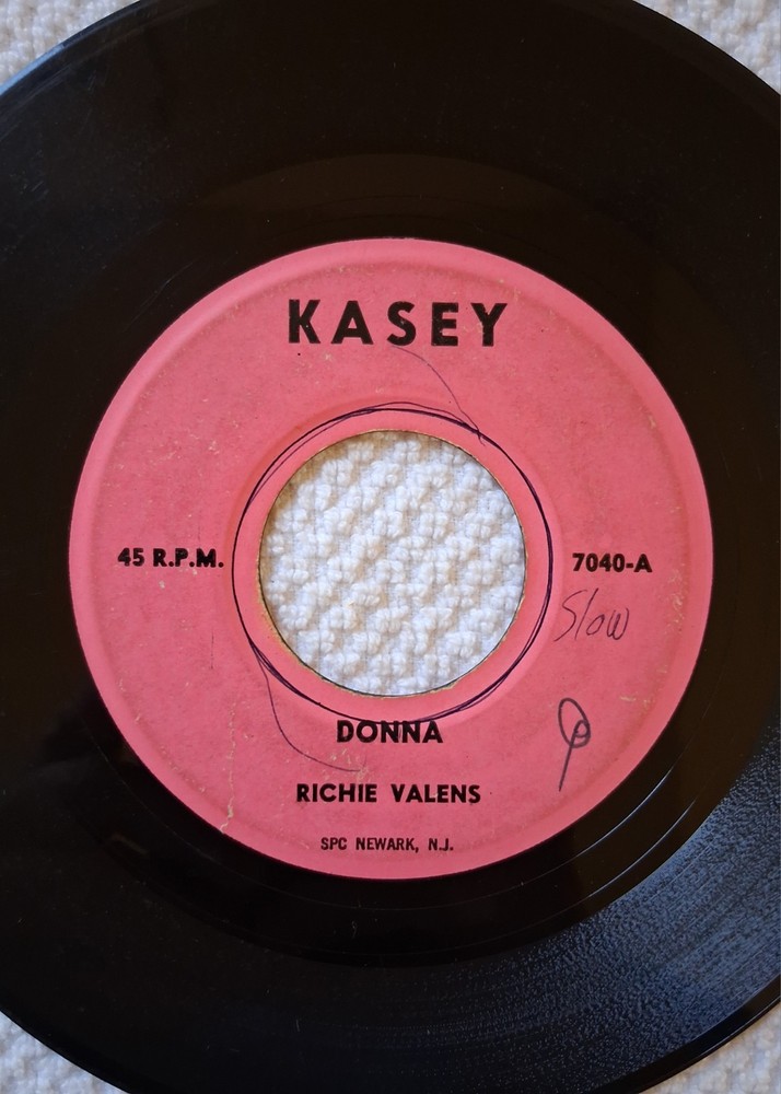 Richie Valens, Donna/La Bamba, 45rpm, 1959, Kasey Records 7040