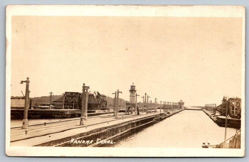 RPPC  Panama Canal   Postcard