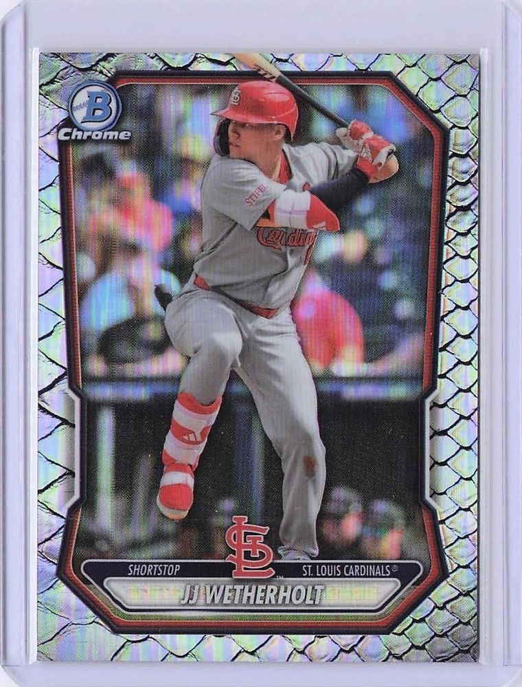 2026 Bowman #BCP-115 JJ Wetherholt Chrome Prospects Reptilian Refractor
