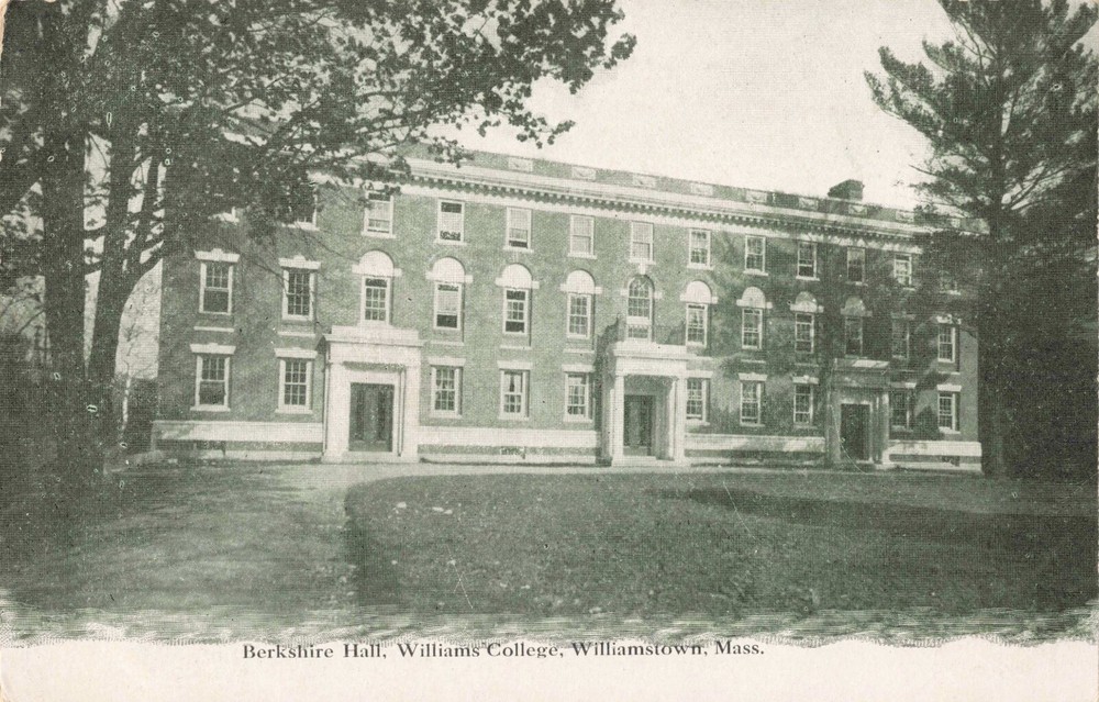 Berkshire Hall Williams College Williamstown Massachusetts MA c1910 Postcard