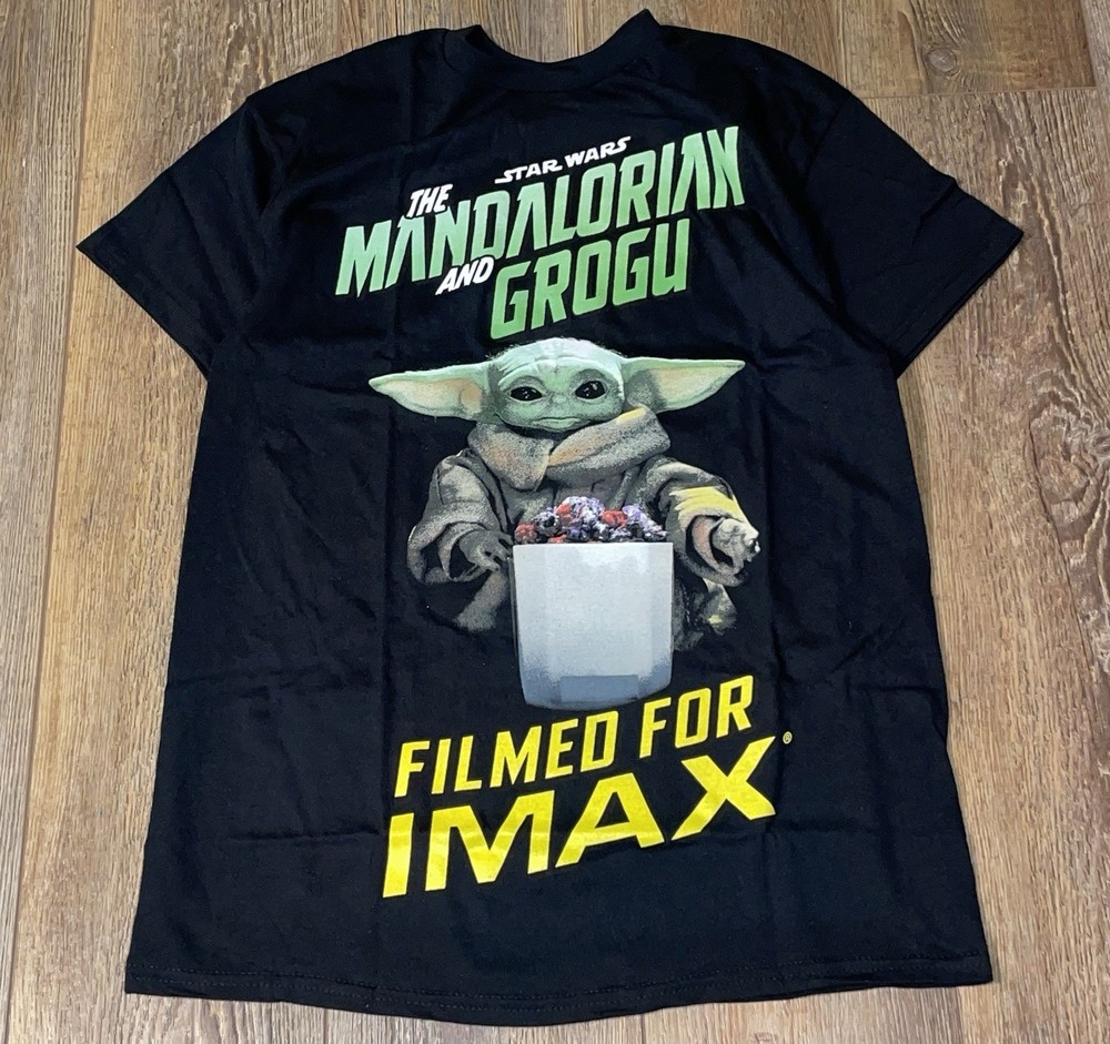 Star Wars The Mandalorian And Grogu Movie Filmed For IMAX Promo Shirt Mens M
