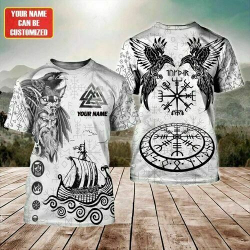 Personalized Odin Viking 3D Printed T-SHIRT Best Price