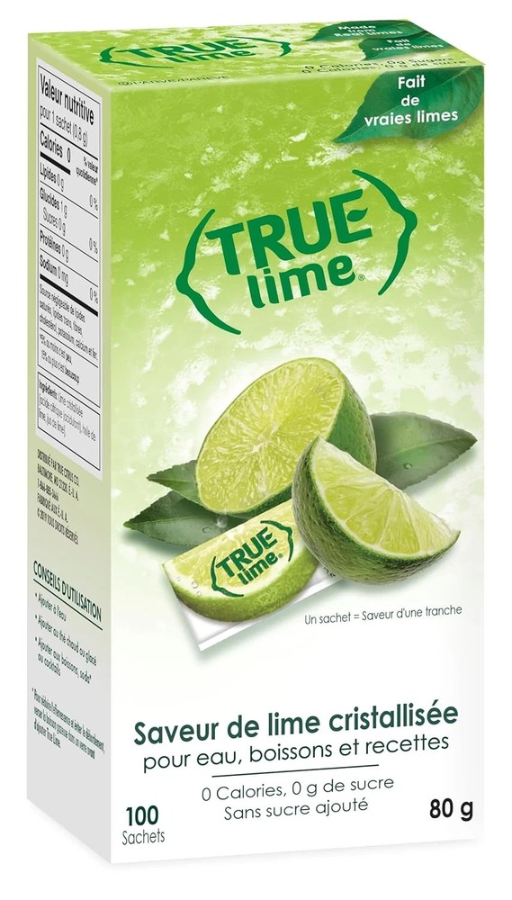 True Citrus TRUE LIME Water Enhancer, Bulk Dispenser, 100 Count (Pack of 1), 0 C