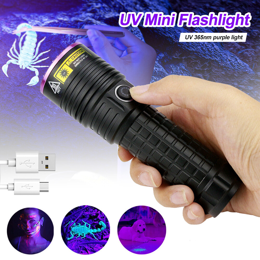 365nm Black Light UV Flashlight – HIGH Definition Ultraviolet Blacklight Lamp