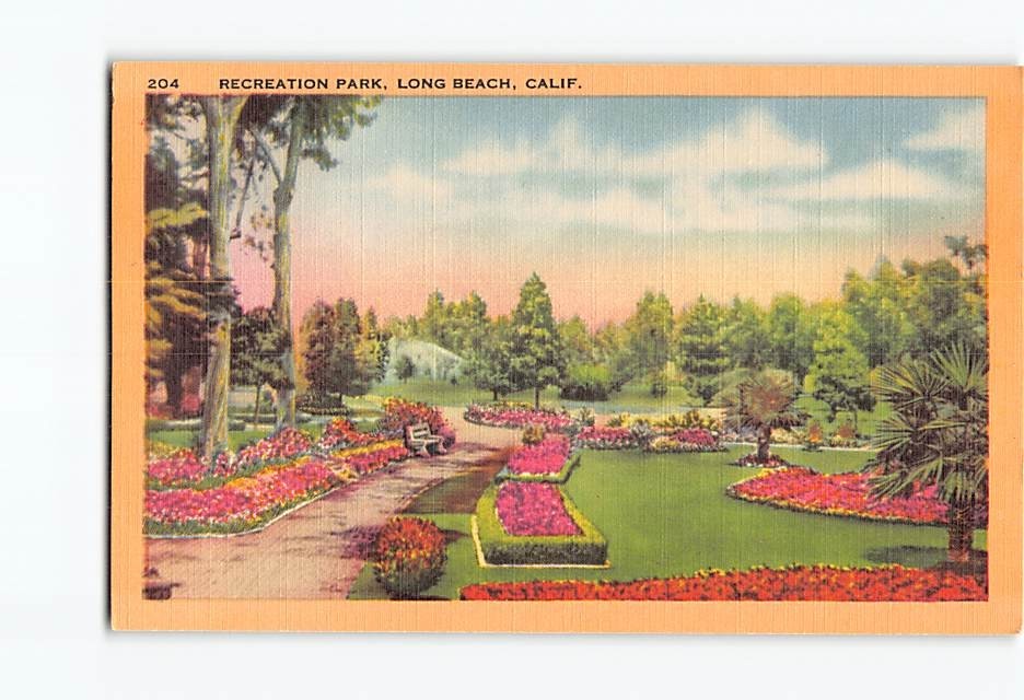 Postcard Recreation Park Long Beach California USA North America