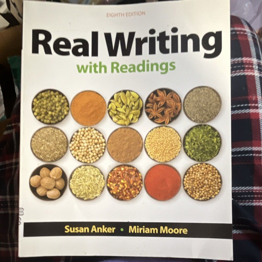 Bedford/St. Martin's Real Writing with Readings 8th Ed PB Anker Moore 2019