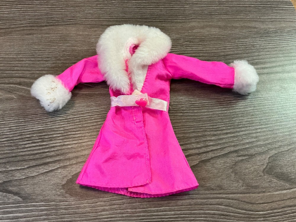 Mattel Barbie Doll Clothes Pink Coat Jacket Outfit Set  Lot