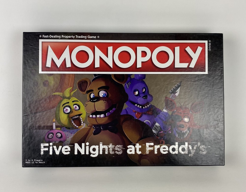 Five Nights at Freddy's Monopoly Board Game 2018 Complete Game Rare Collectible