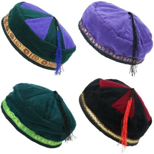 Nepalese Velvet Smoking Hat Siesta Cap Fes Festival Unisex Thinking Dumbledore